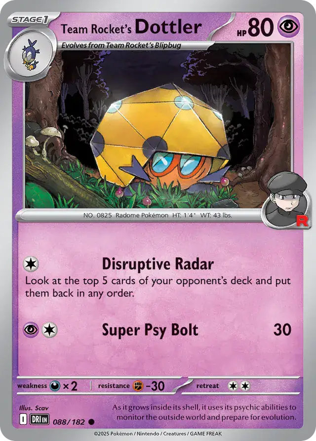 Team Rocket's Dottler 088 Normal