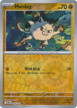 Mankey Reverse Holo 090 Normal
