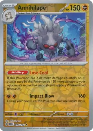 Annihilape Reverse Holo 092 Normal
