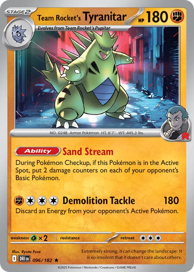 Team Rocket's Tyranitar 096 Normal