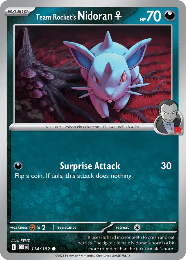 Team Rocket's Nidoran♀ 114 Normal