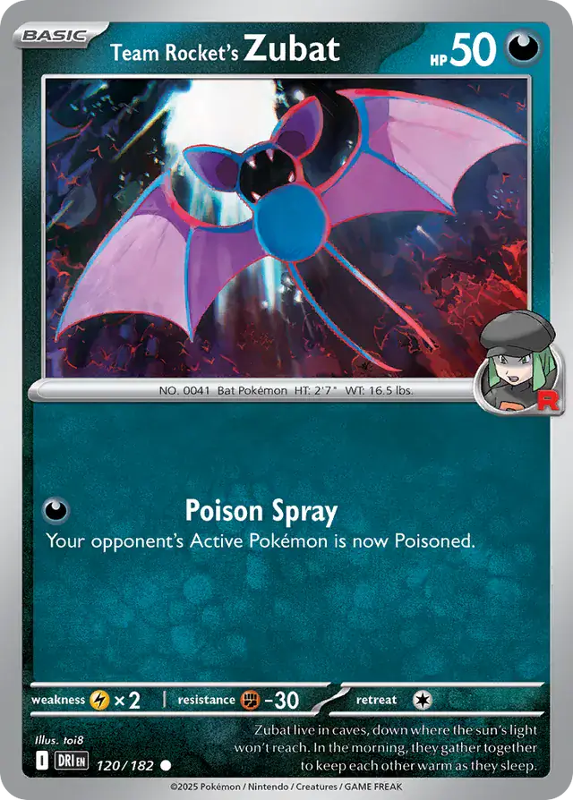 Team Rocket's Zubat 120 Normal