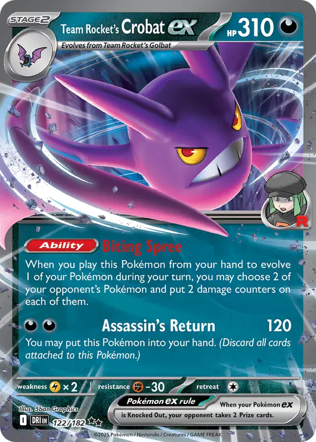 Team Rocket's Crobat 122 Normal