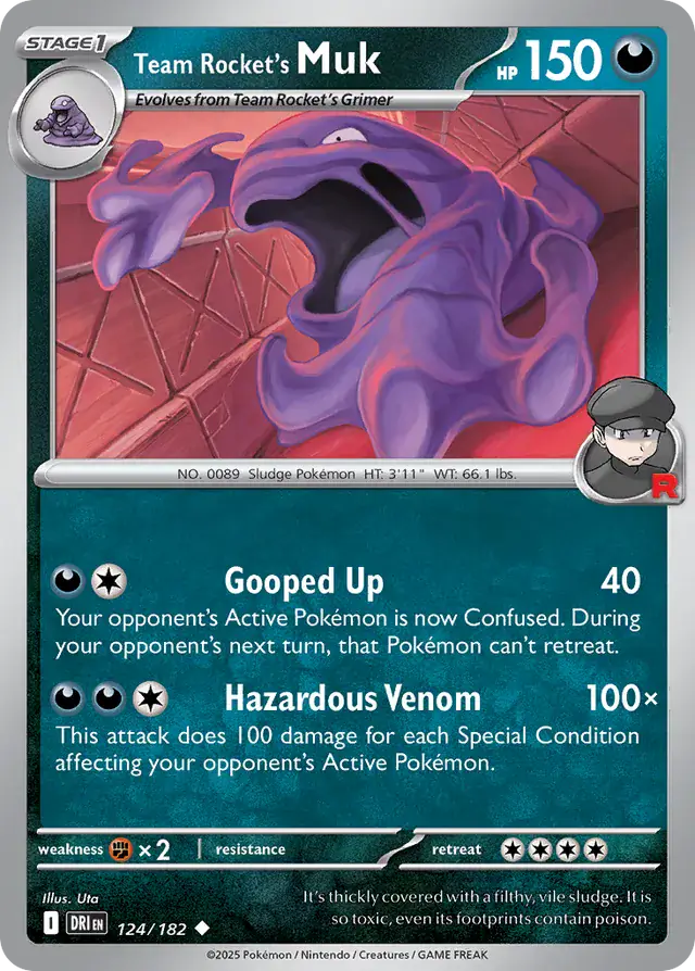 Team Rocket's Muk 124 Normal