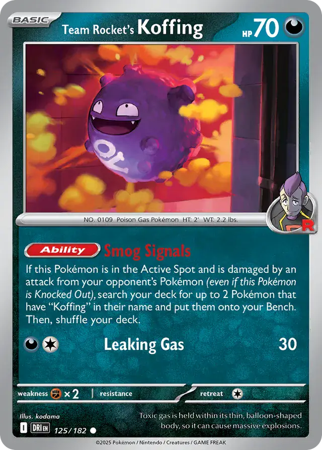 Team Rocket's Koffing 125 Normal