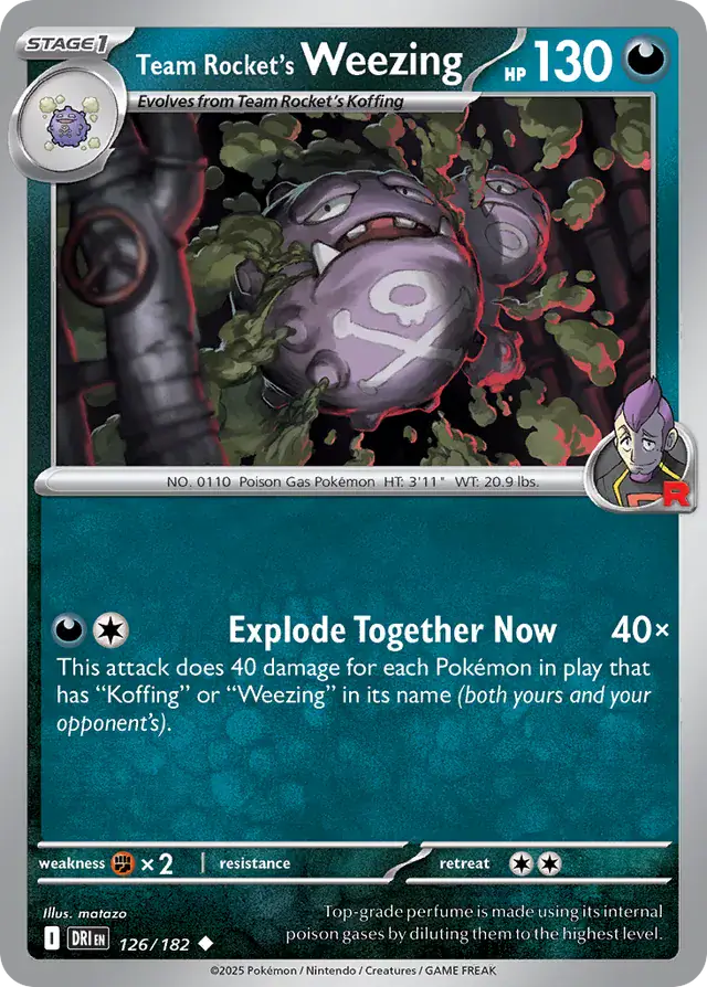 Team Rocket's Weezing 126 Normal