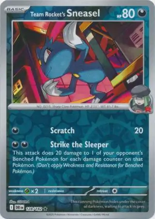 Team Rocket's Sneasel Reverse Holo 128 Normal