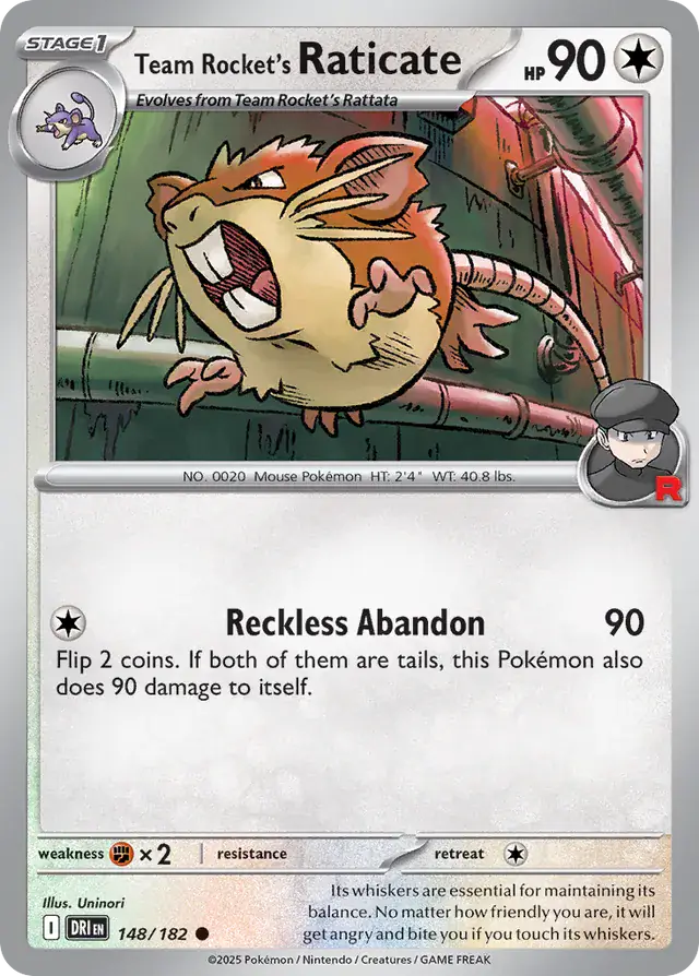 Team Rocket's Raticate 148 Normal
