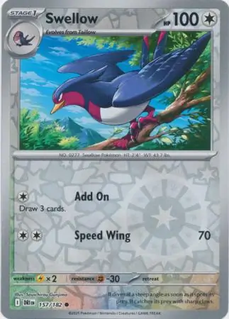 Swellow Reverse Holo 157 Normal