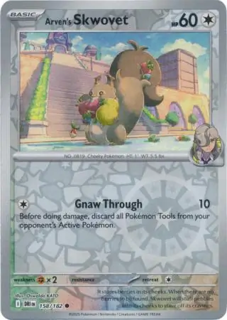 Arven's Skwovet Reverse Holo 158 Normal