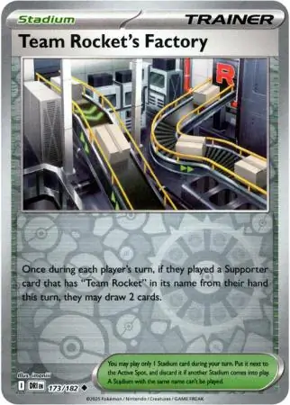 Team Rocket's Factory Reverse Holo 173 Normal