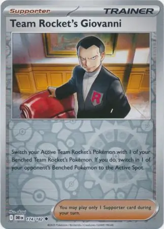 Team Rocket's Giovanni Reverse Holo 174