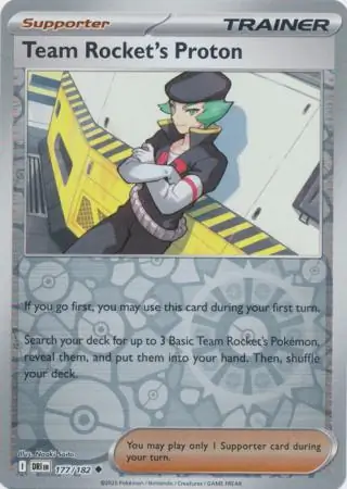 Team Rocket's Proton Reverse Holo 177 Normal