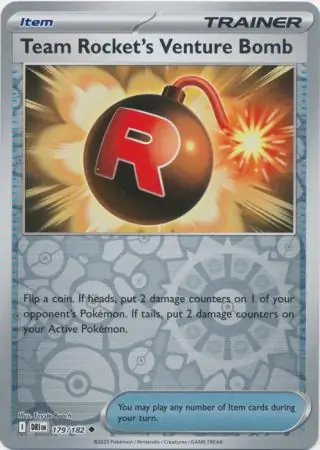Team Rocket's Venture Bomb Reverse Holo 179 Normal