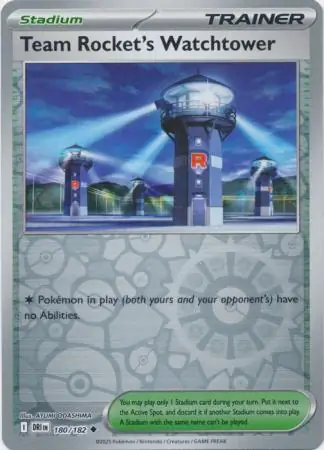 Team Rocket's Watchtower Reverse Holo 180 Normal