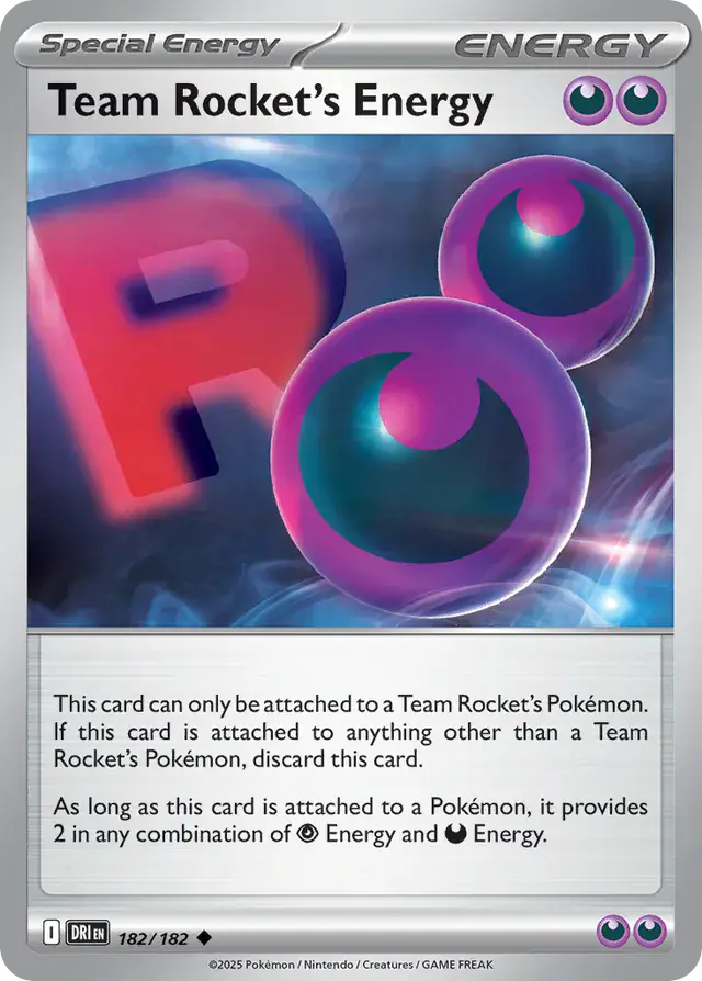 Team Rocket's Energy 182 Normal