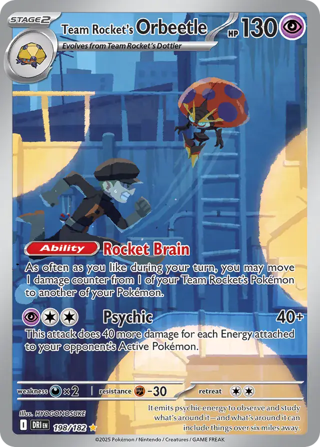 Team Rocket's Orbeetle 198 Normal