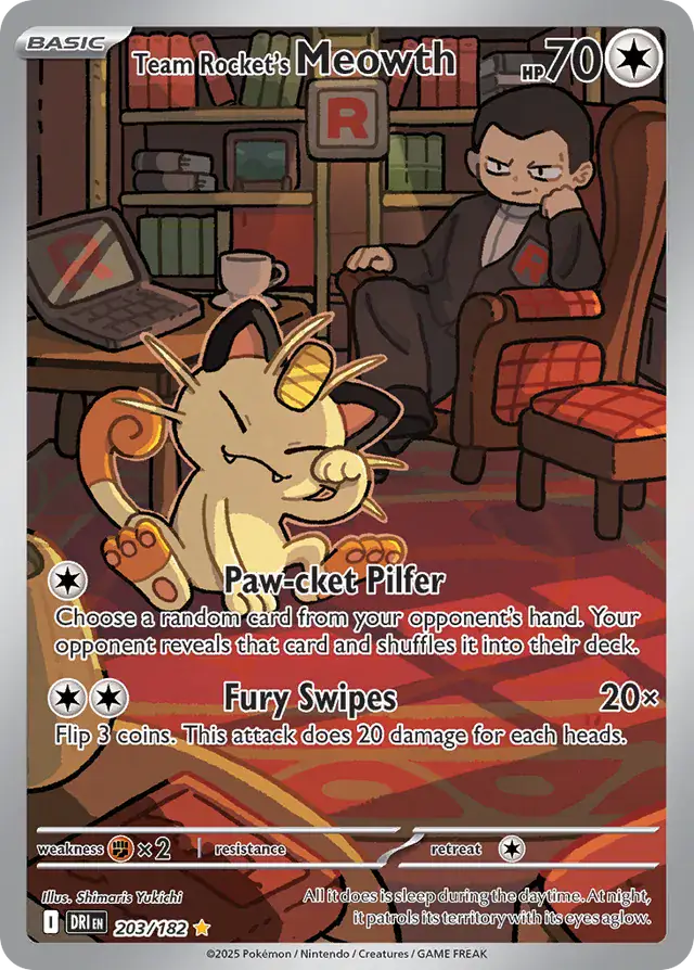 Team Rocket's Meowth 203 Normal