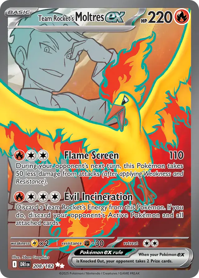 Team Rocket's Moltres 208 Normal