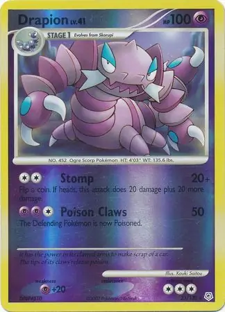 Drapion Reverse Holo 23