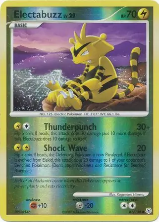 Electabuzz Reverse Holo 81