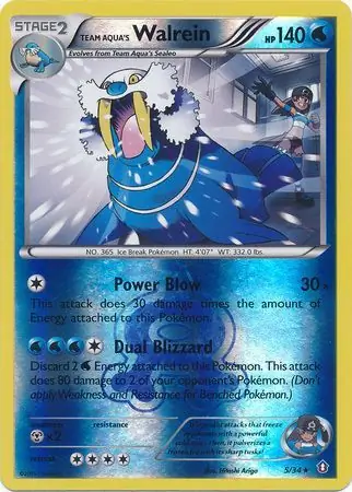 Team Aqua's Walrein Reverse Holo 5