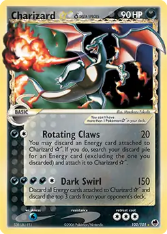 Charizard Gold Star 100