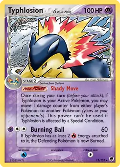 Typhlosion Holo 12 Normal
