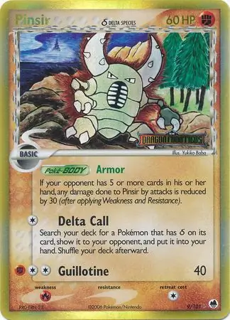 Pinsir Reverse Holo 9 Normal
