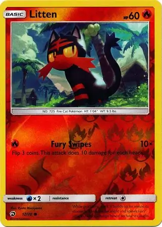 Litten Reverse Holo 12 Normal
