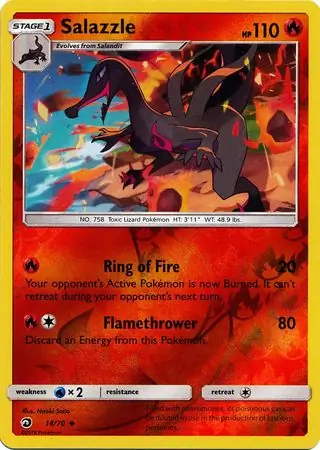 Salazzle Reverse Holo 14 Normal
