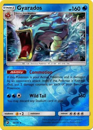 Gyarados Reverse Holo 20 Normal