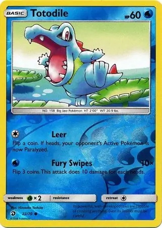 Totodile Reverse Holo 22 Normal