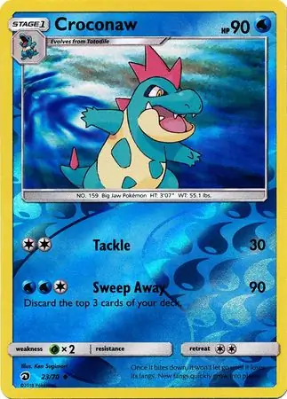 Croconaw Reverse Holo 23 Normal