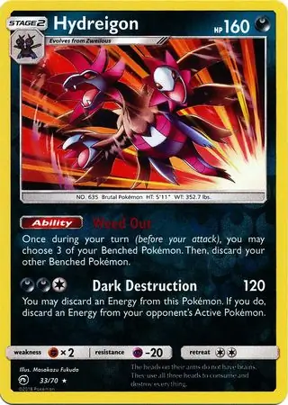 Hydreigon Reverse Holo 33 Normal