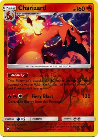 Charizard Reverse Holo 3 Normal