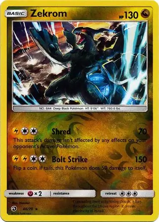 Zekrom Reverse Holo 46 Normal