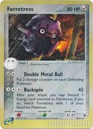 Forretress Reverse Holo 28 Normal