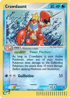 Crawdaunt Holo 3 Normal