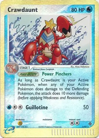 Crawdaunt Reverse Holo 3 Normal