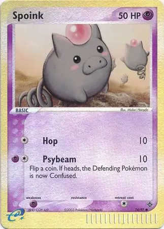 Spoink Reverse Holo 74 Normal