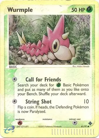 Wurmple Reverse Holo 81 Normal