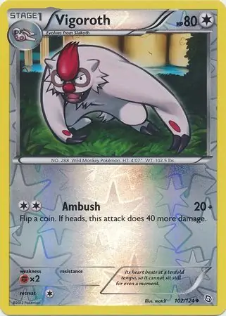 Vigoroth Reverse Holo 102 Normal