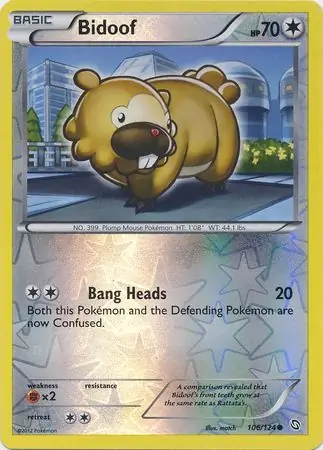 Bidoof Reverse Holo 106 Normal