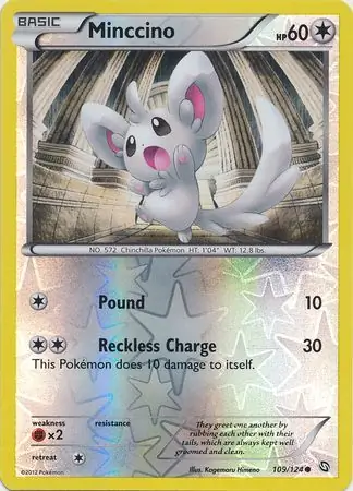 Minccino Reverse Holo 109 Normal