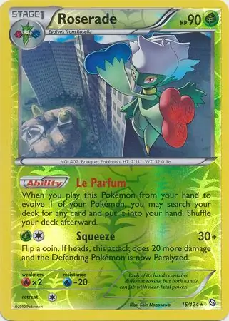 Roserade Reverse Holo 15 Normal