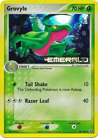 Grovyle Reverse Holo 28 Normal