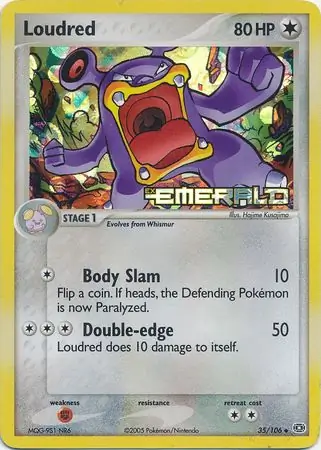 Loudred Reverse Holo 35 Normal