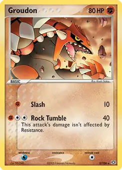 Groudon Holo 5 Normal