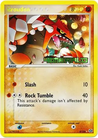 Groudon Reverse Holo 5 Normal